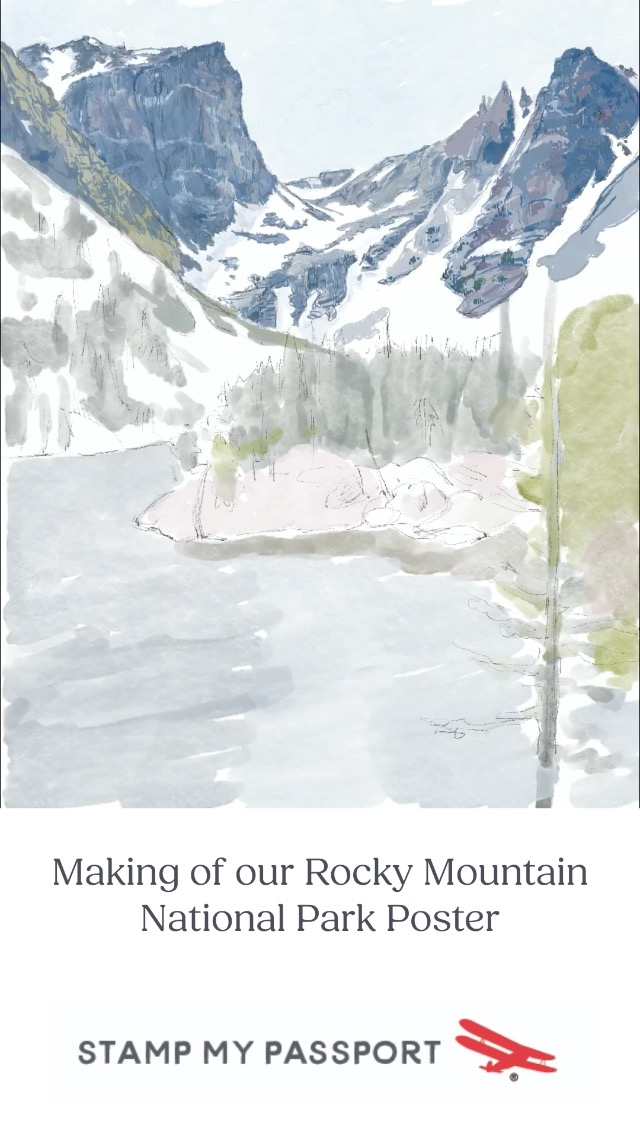 Amazon.com: Stamp My Passport Rocky Mountain National Park Poster